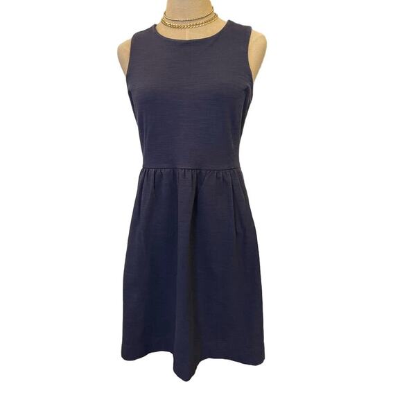 Madewell Dresses & Skirts - MADEWELL Navy A-Line Cotton Blend Basic Classic Dress Women size S